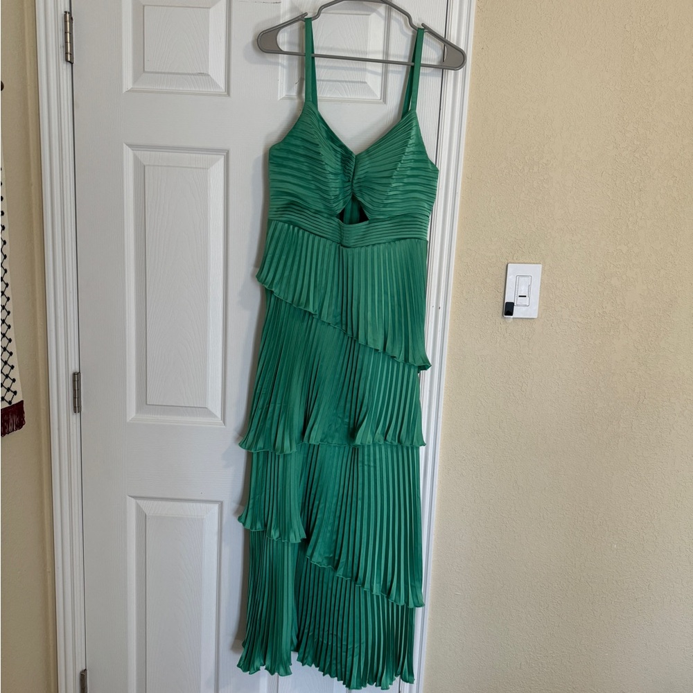 Midi-length Abercrombie Green Wedding Guest or Formal Dress